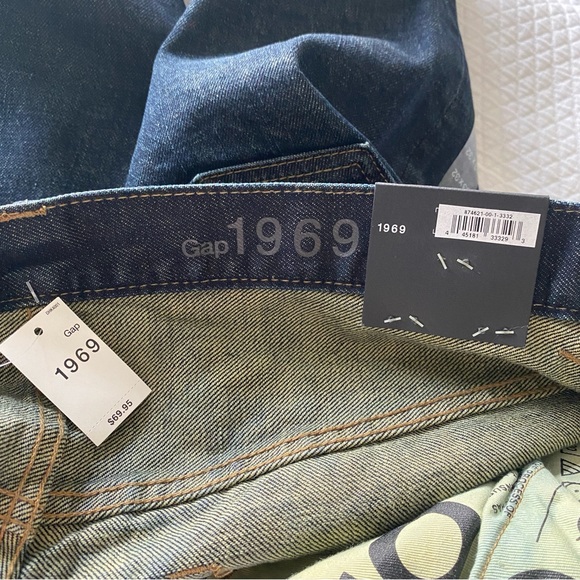 NWT Gap 1969 Men’s Dark Wash Jeans 33x32 - Picture 8 of 8
